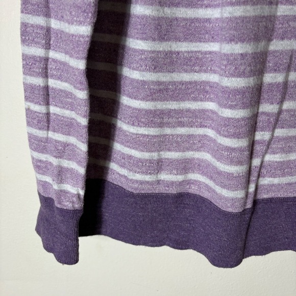 L.L. Bean Raglan Sleeve Crewneck Sweatshirt Size Large Organic Cotton - Picture 4 of 6